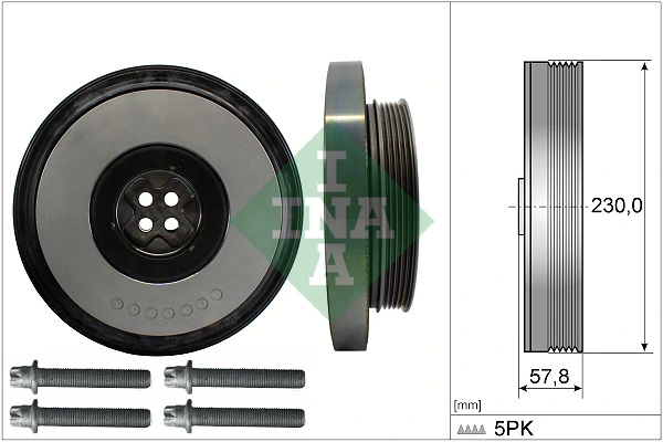 Belt Pulley Set, crankshaft